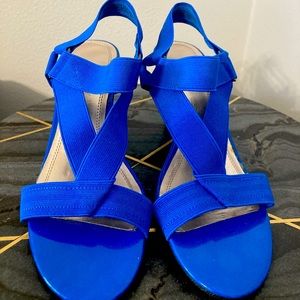Impo Stretch Sandals Electric Blue Women Sz 7.5